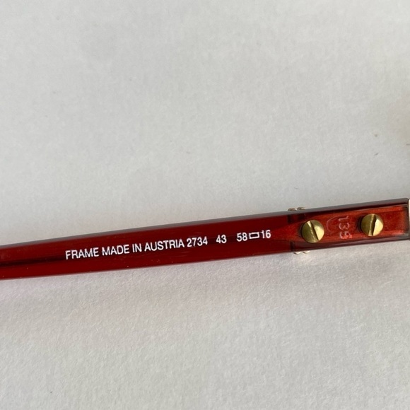 Vintage Christian Dior Gold Oversized Frames Eyeglasses Glasses 60s 70s Retro - Picture 7 of 9